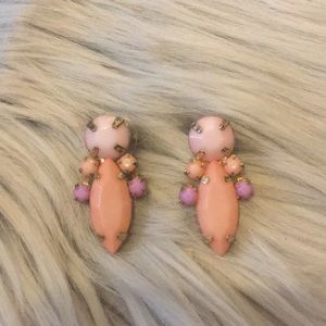 Blush and lavender Jeweled earrings